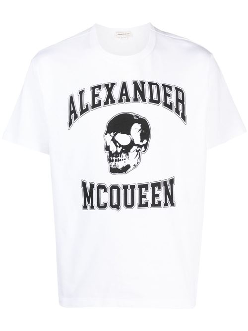 Cotton T-shirt with logo ALEXANDER MCQUEEN | 759442QVZ290910